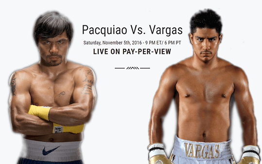 Manny Pacquiao vs Jessie Vargas